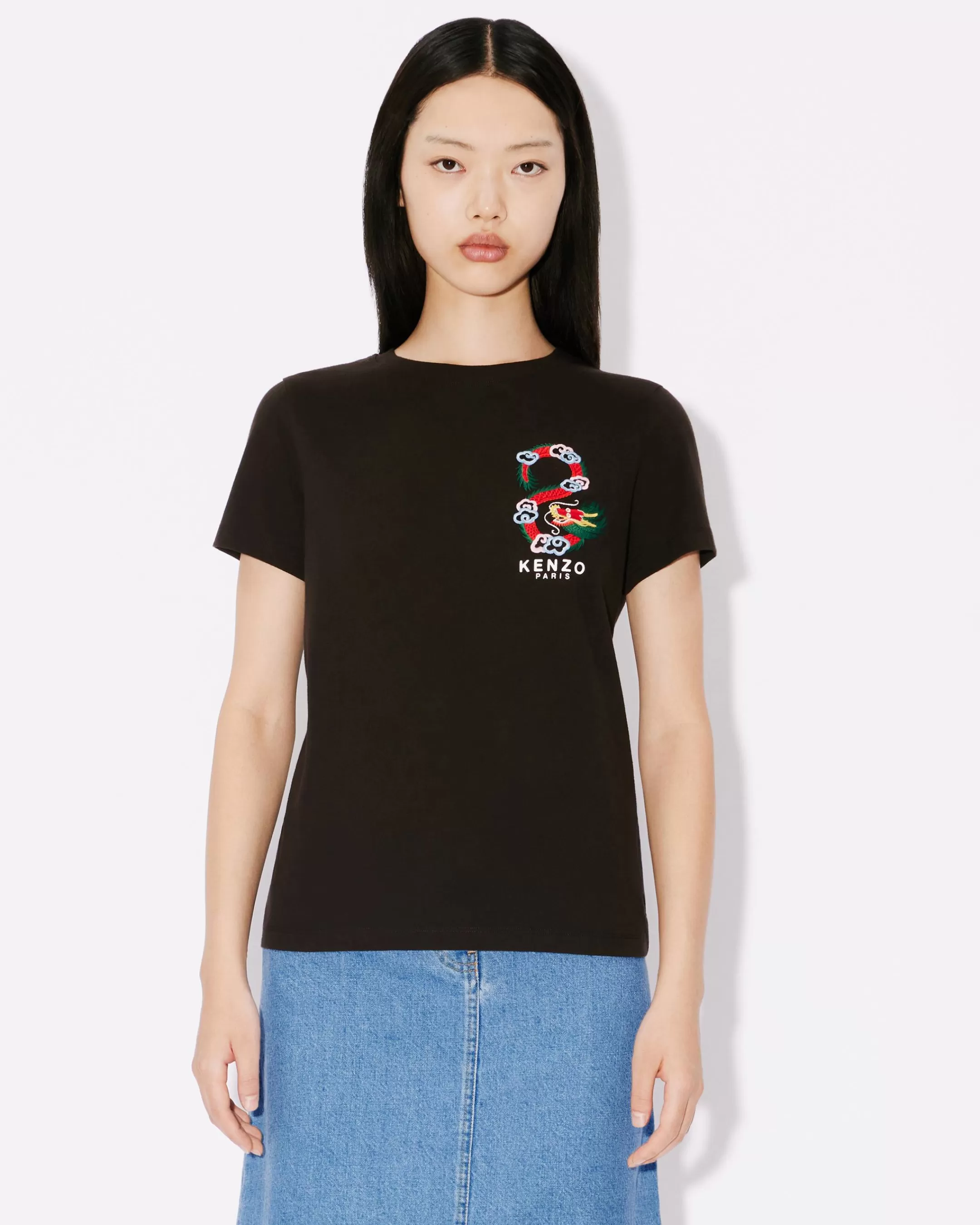 Online Camiseta clásica con parche 'Year of the Dragon' bordado Mujer Camisetas y Polos