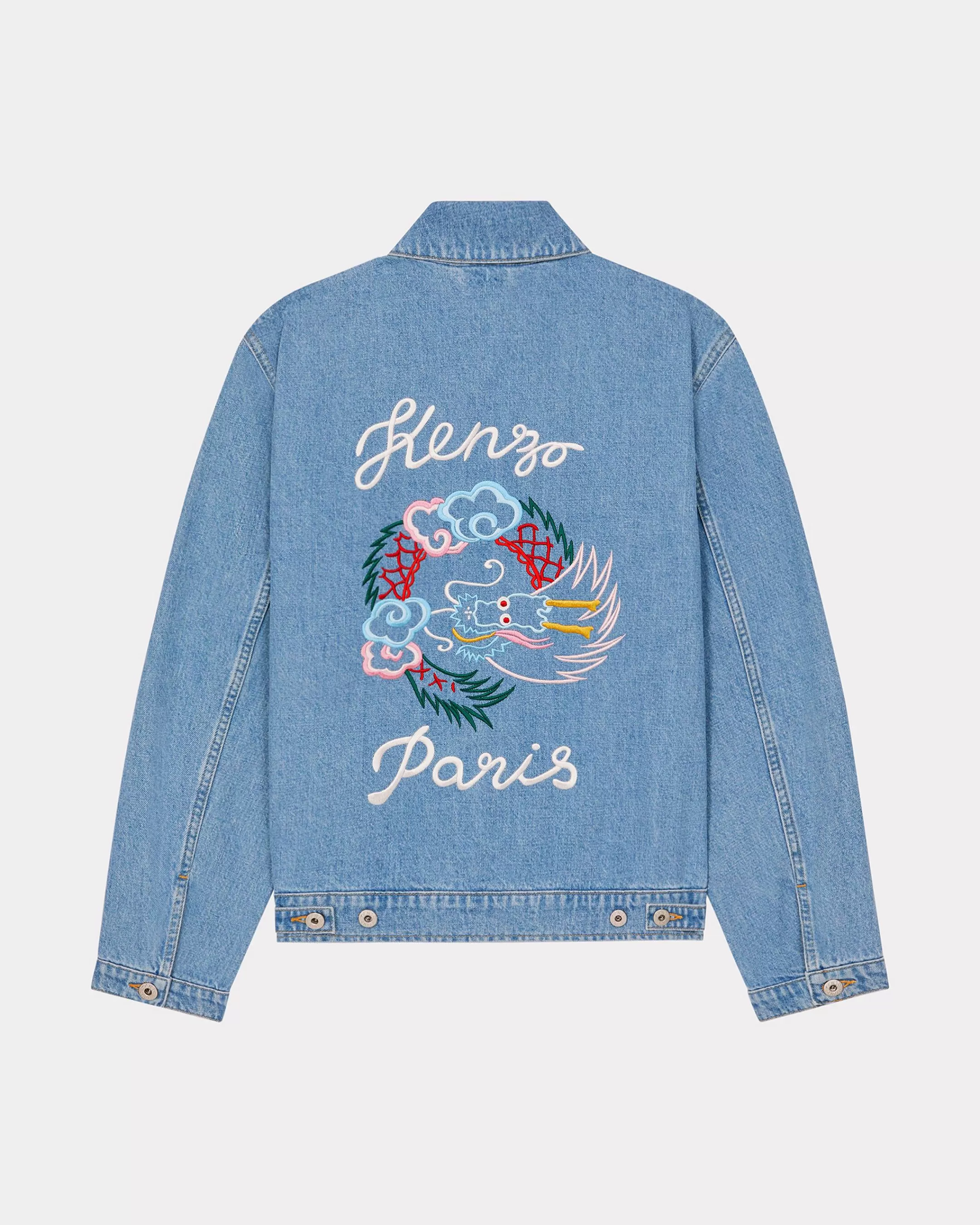 Online Cazadora Trucker con bordado 'Year of the Dragon' Mujer Denim | Chaquetas y Abrigos