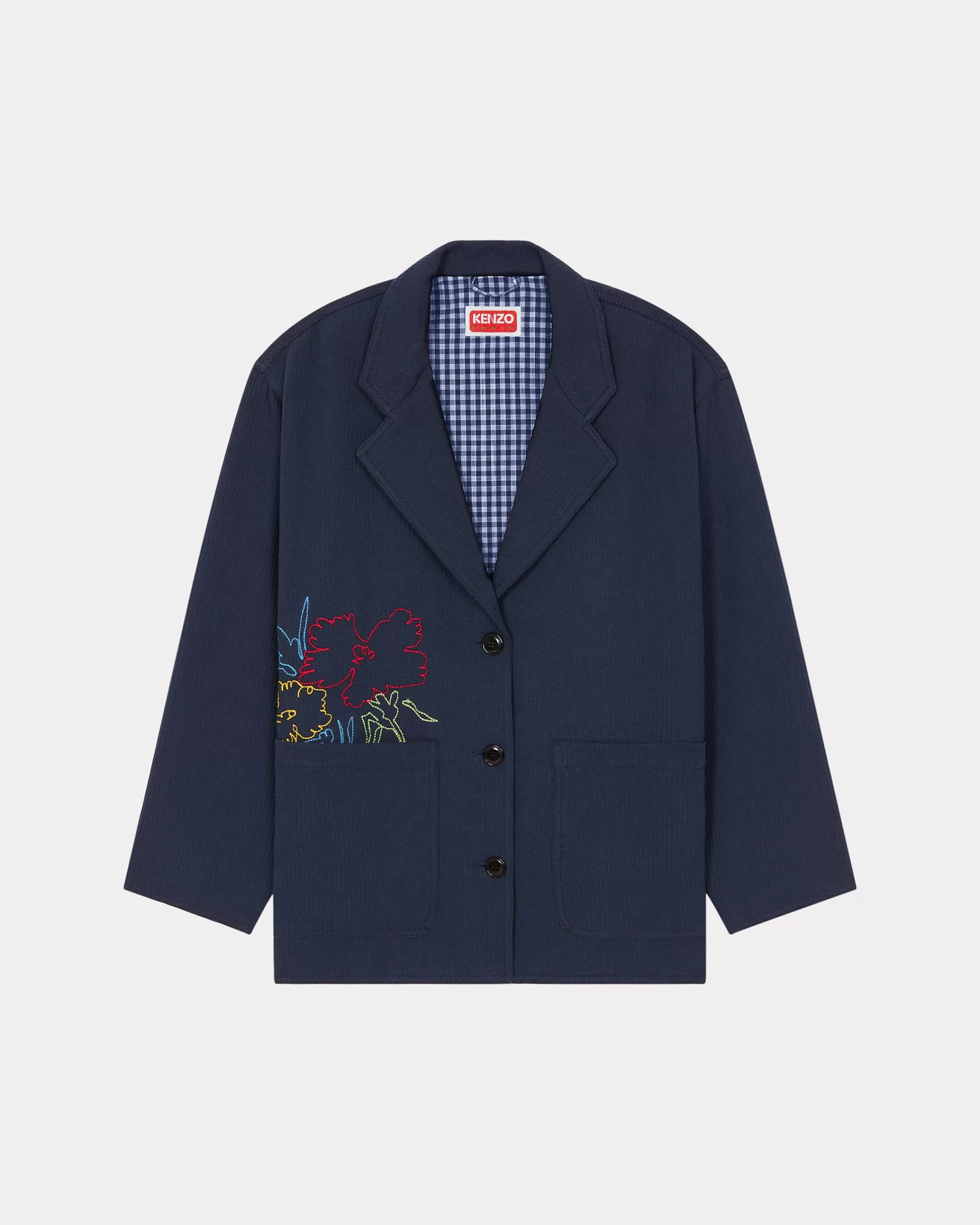 Online Chaqueta de estilo worker bordada ' Drawn Flowers' Mujer Tailoring | Chaquetas y Abrigos