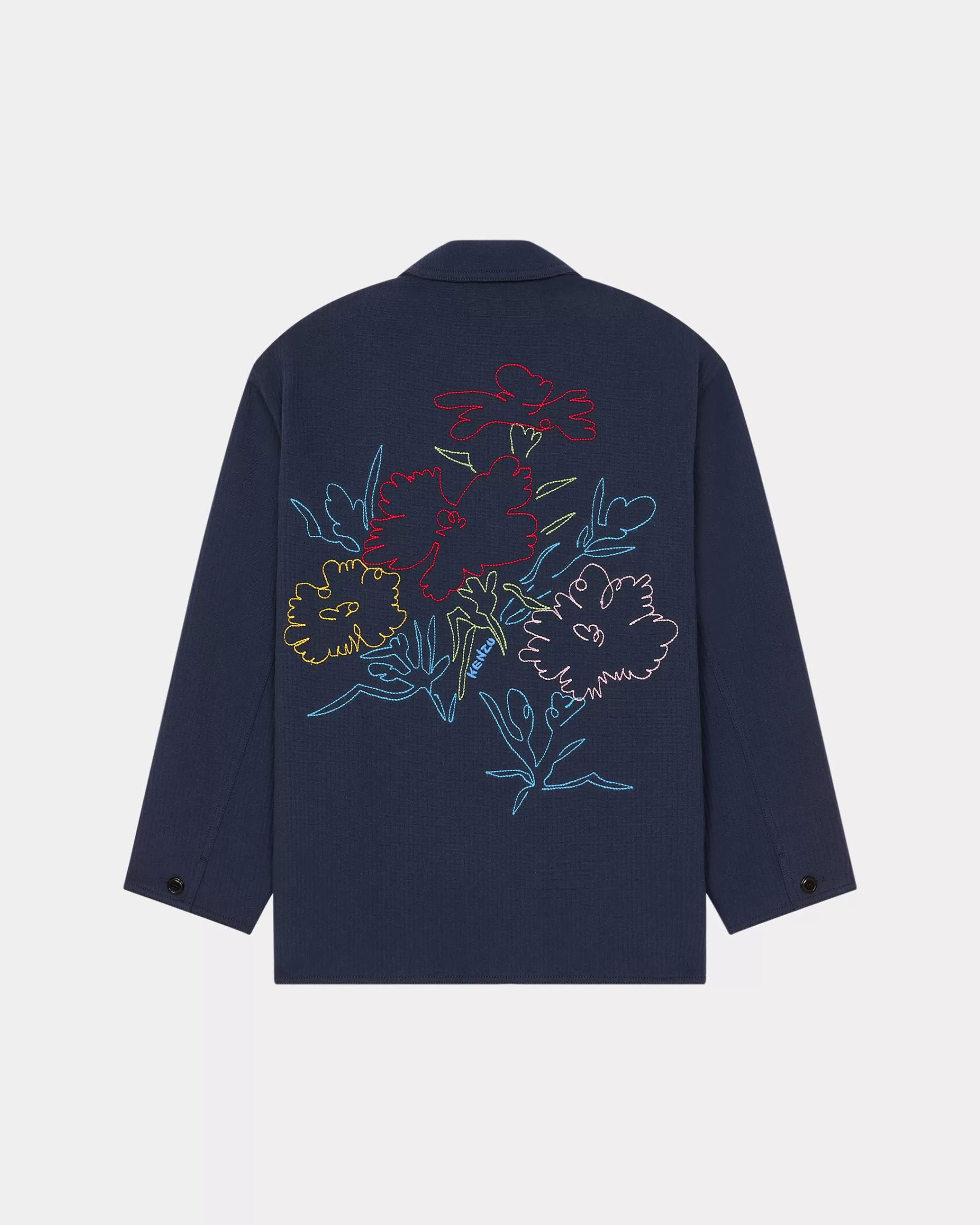 Online Chaqueta de estilo worker bordada ' Drawn Flowers' Mujer Tailoring | Chaquetas y Abrigos