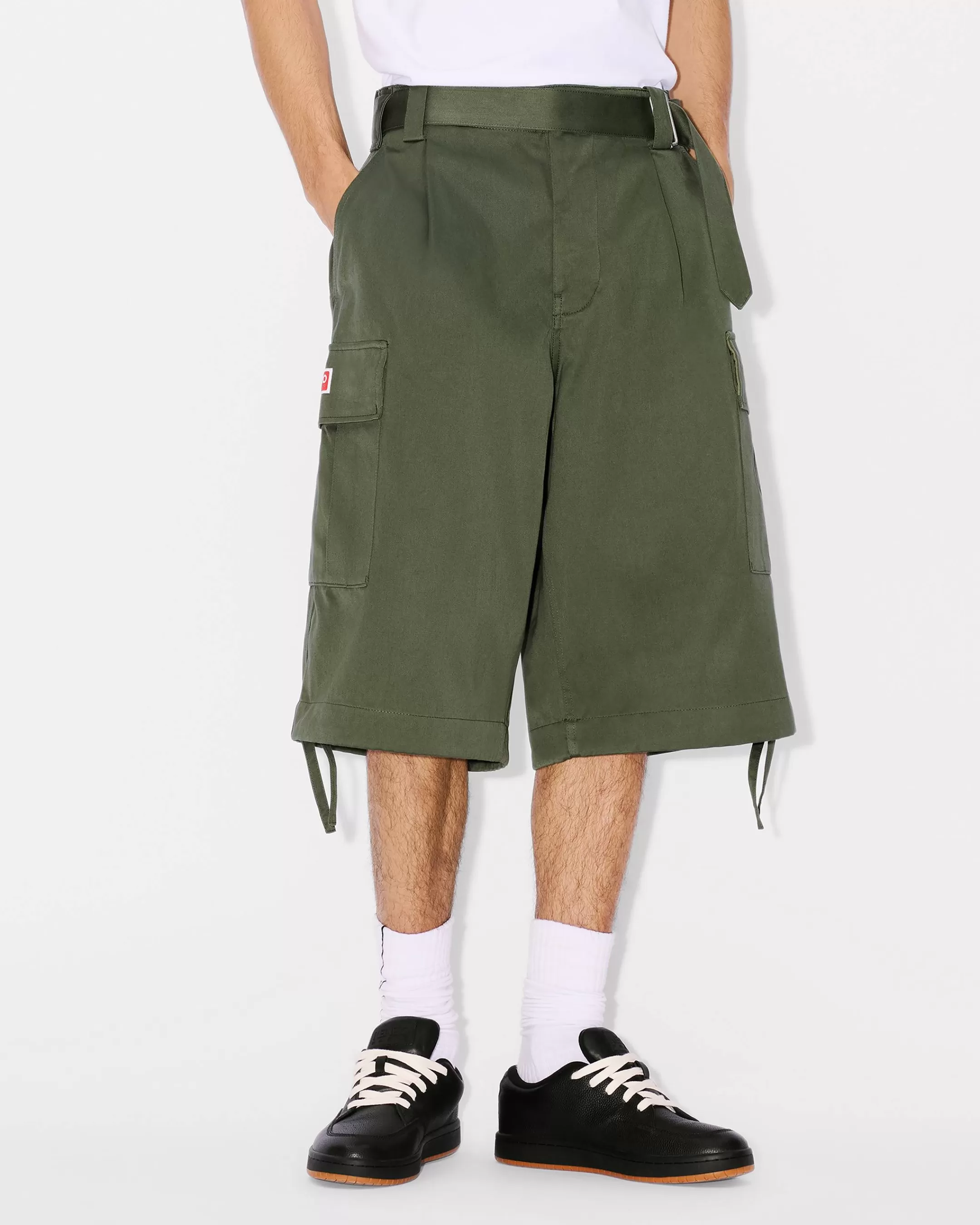 Cheap Pantalón corto tipo cargo de estilo militar Hombre Tailoring | Pantalones
