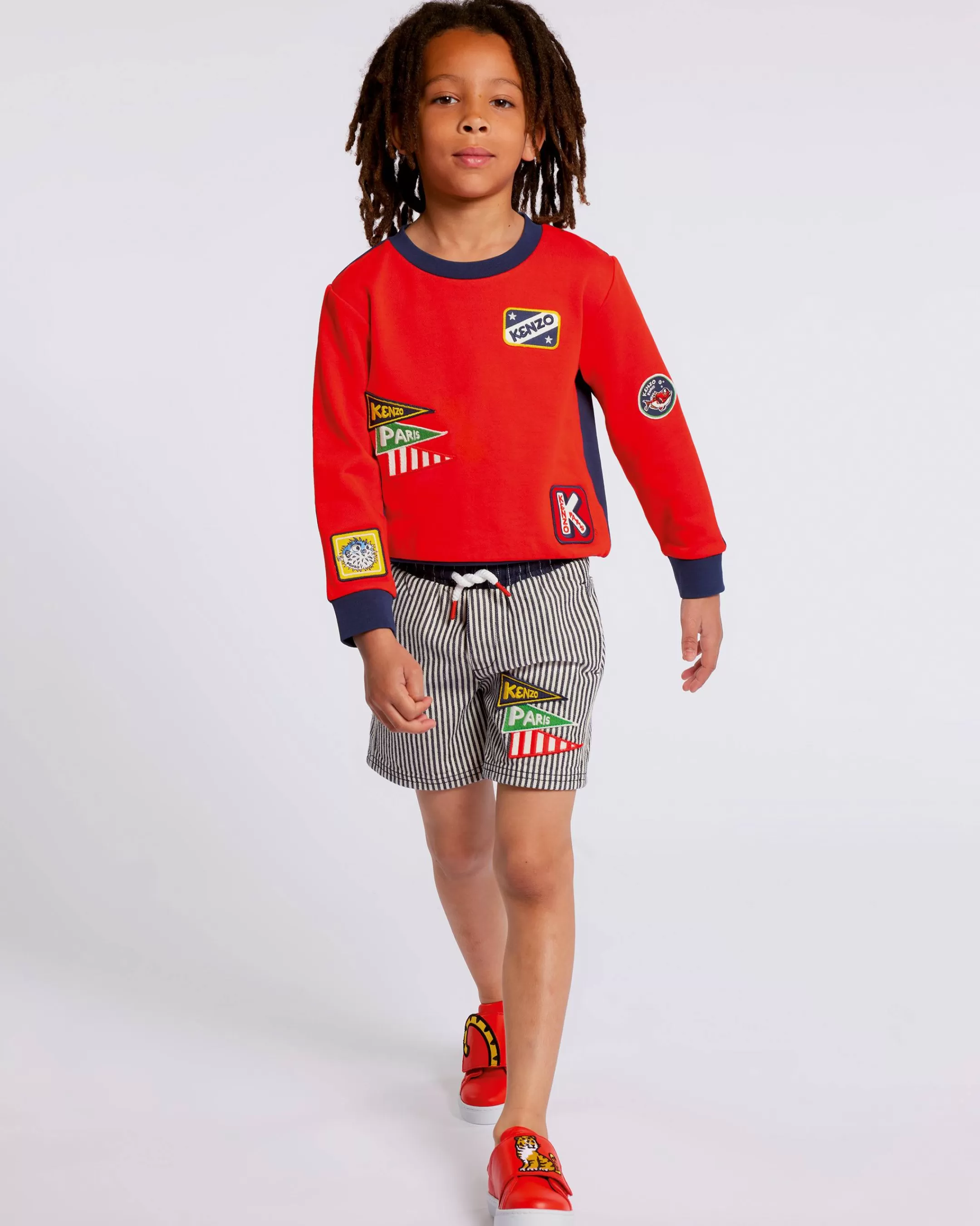 Outlet Sudadera bicolor bordada 'Sailor' Niños Niños (3-12 años)