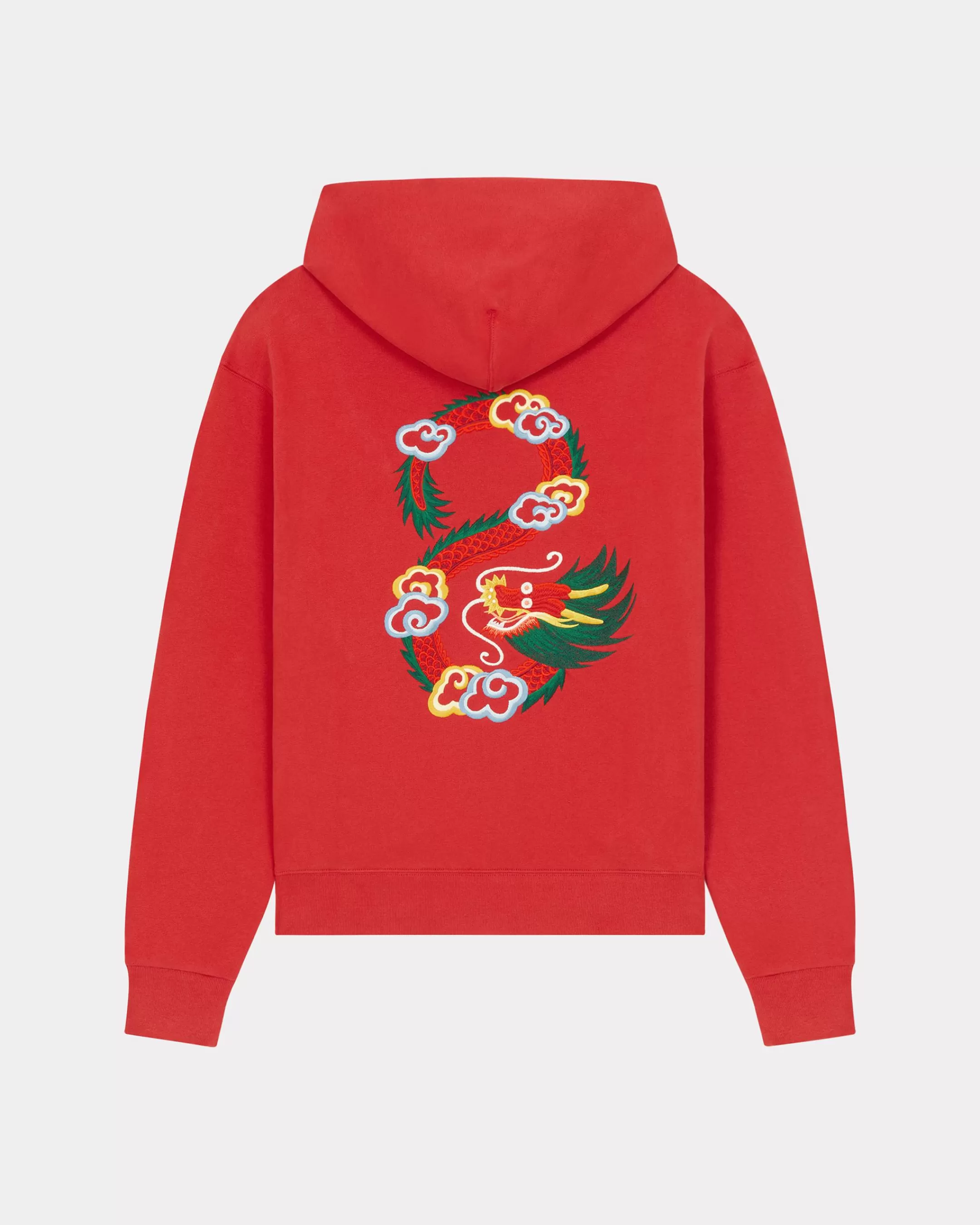 Clearance Sudadera clásica bordada ''Year of the Dragon' con capucha Hombre Sudaderas y Hoodies