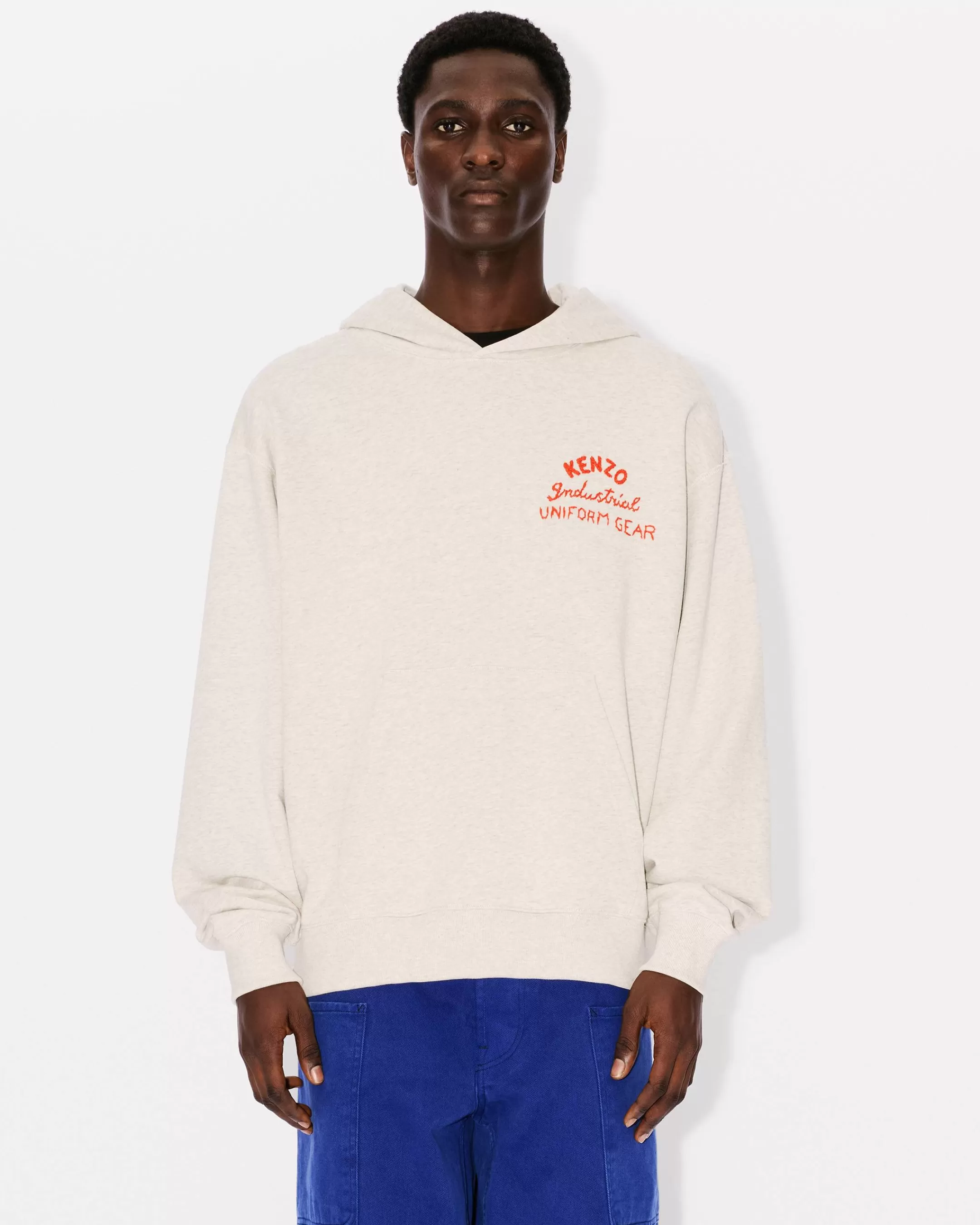 Flash Sale Sudadera oversize con capucha y bordado ' Drawn Varsity' Hombre Sudaderas y Hoodies