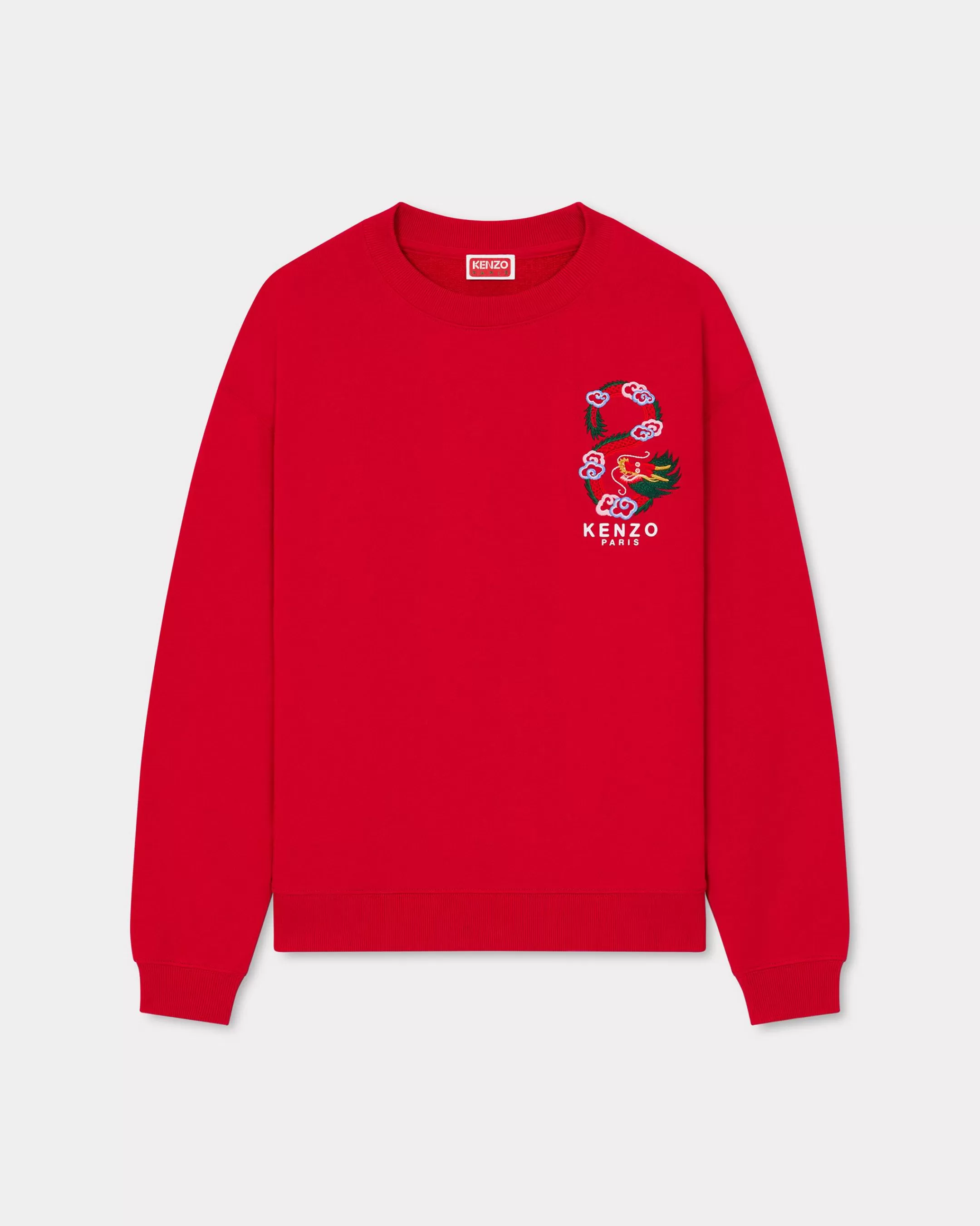 New Sudadera regular con motivo 'Year of the Dragon' bordado Mujer Sudaderas y Hoodies