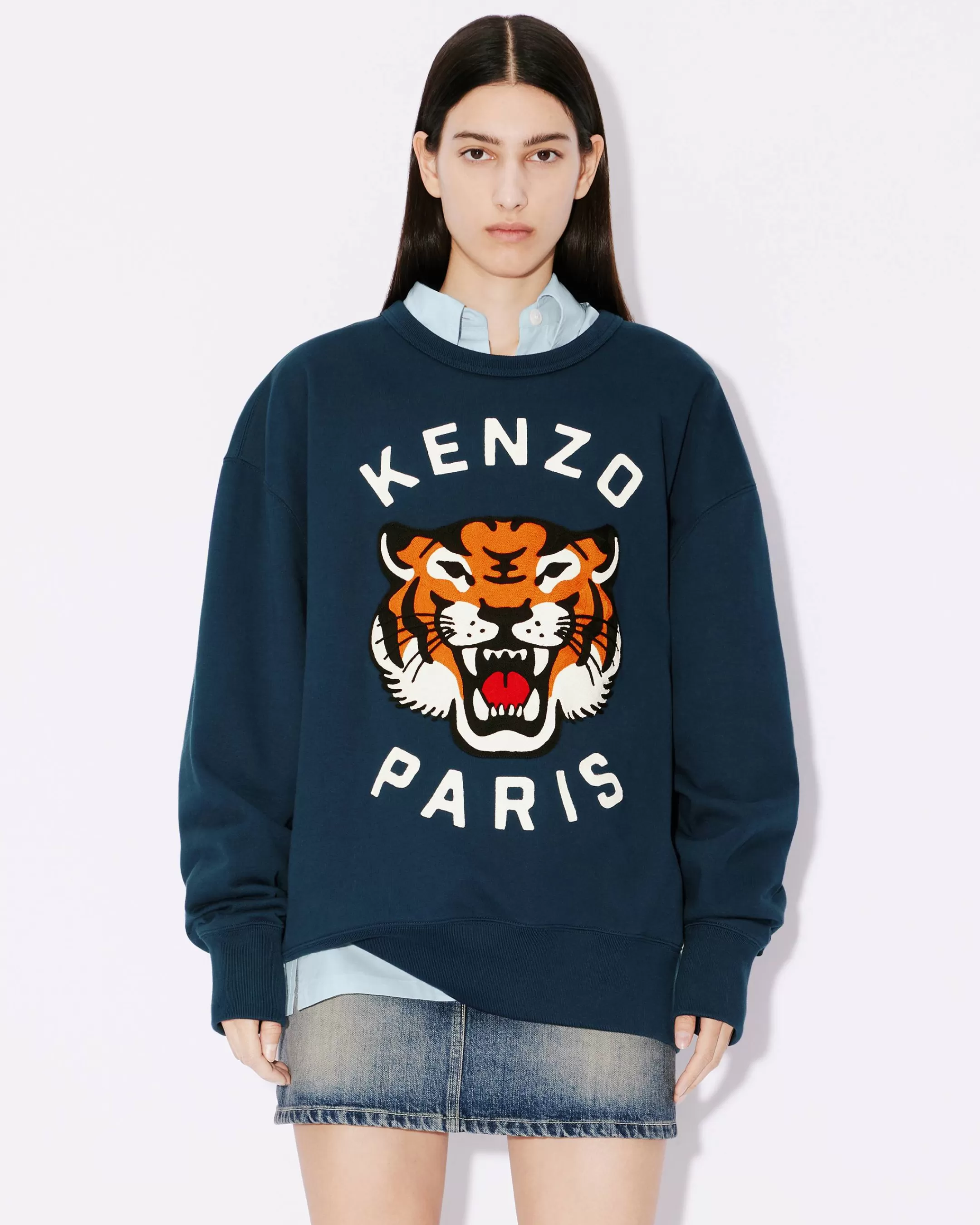Store Sudadera unisex oversize bordada ' Lucky Tiger' Mujer/Hombre Sudaderas y Hoodies | Novedades