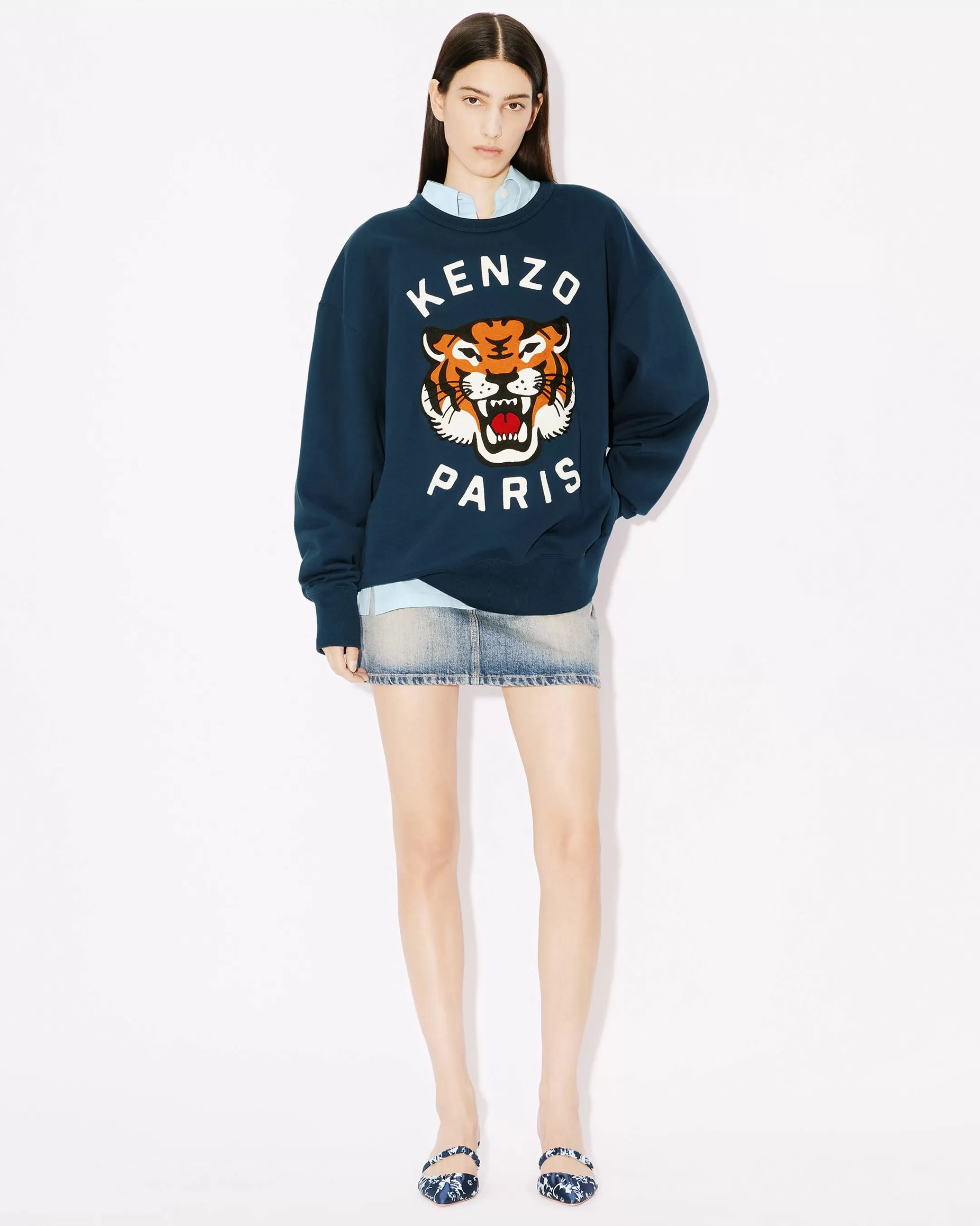 Store Sudadera unisex oversize bordada ' Lucky Tiger' Mujer/Hombre Sudaderas y Hoodies | Novedades